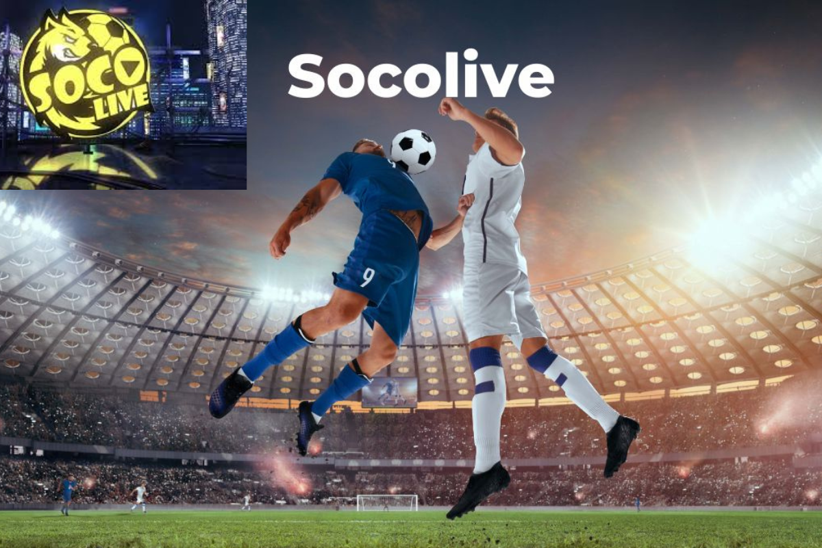 High-definition sports streaming on Socolive TV showing a clear and detailed view of a soccer game with players and the ball in action