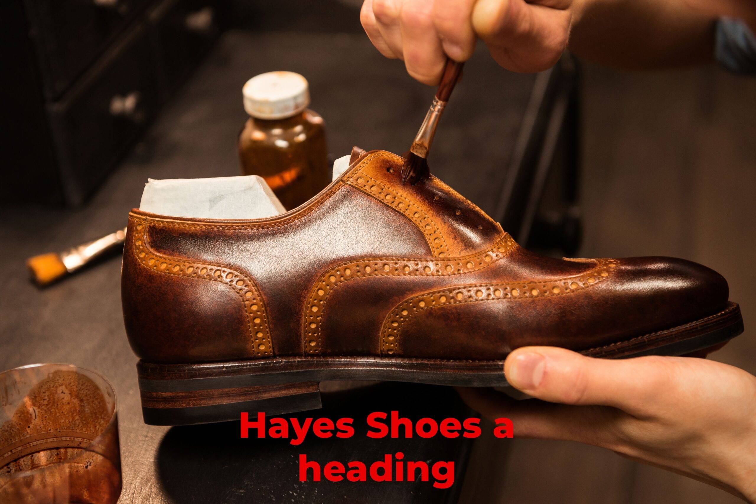 A pair of stylish leather boots from Hayes Shoes, showcasing the perfect blend of fashion and function