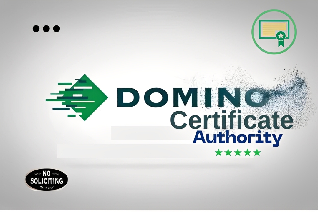 Diagram showing how Domino Certificate Authority supports Zero-Trust security through certificate-based authentication, encryption, and identity verification.